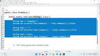 How do you use isEmpty method String in Java