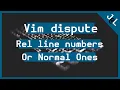 Vim line number dispute SOLVED