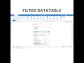How to filter and remove column using Filter DataTable Activity