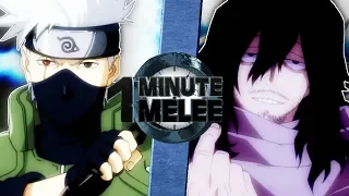 kakashi vs aizawa naruto vs boku no hero academia one minute melee s6 ep3