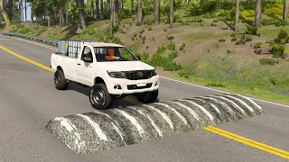 محاكي الحوادث BeamNG.drive | السرعة فوق المطبات 🚗💨 (117#)