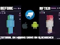 basic tutorial making skins in blockbench is very easy