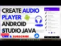 How to Create Player in Android Studio Java Player Part 2