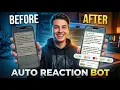 Make Telegram Auto Reaction Bot in Python Boost Channel Engagement Free Source Code