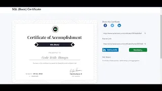 Hacker Rank SQL Basic Certification Test Get Your Hacker Rank SQL Basic Certificate Telugu
