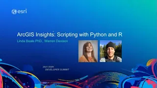 ArcGIS Insights Scripting with Python and R
