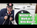 How to Fix a Samsung Washer 4E or 4C Code - Fixing a Washer That Won t Fill with Water