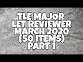 TLE MAJOR LET REVIEWER 2020