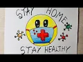 How To Draw CORONA VIRUS Easy Drawing Step-by-step Stay home Stay Healthy Corona virus in India