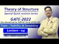 L-04 Stability and instability Theory Of Structures by Ankit Goyal Sir Quick Revision Series