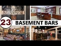 23 BEAUTIFUL Basement Bar Design Ideas