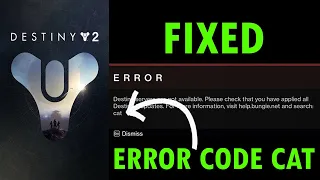 How To Fix Error Code CAT In Destiny 2