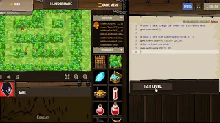 CodeCombat Python Hedge Magic