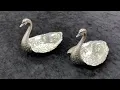 Sterling Silver swan nut dishes by Gorham at Gannons Antiques Fort Myers Fl