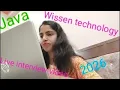 Real LIVE Interview at Wissen Technology Java Developer role 3 Years Experience March 2026