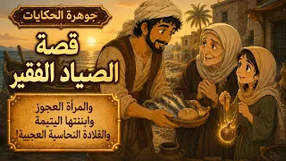 قصة الصياد الفقير الذى اعطى امرأة عجوز شئ وابنته اليتيمة والقلادة النحاس العجيبة ؟؟