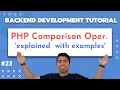 PHP Comparison Operators in Hindi PHP Tutorial in Hindi 2020