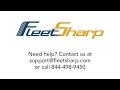 FleetSharp Tutorial Tablet Sign In