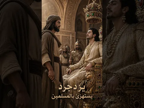 اراد يزدجرد ملك فارس أن يستهزئ بالمسلمين...  فكان الرد مزلزلاً!