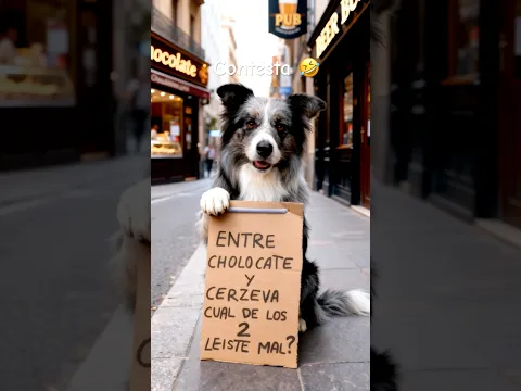 🤣 ¿Entre chocolate 🍫 y cerveza 🍺 cuál de las dos leíste mal? ASMR #memes #humor #perrosdivertidos