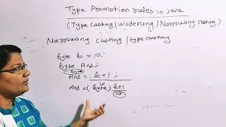 Type Promotion Rules in java type casting Widening and Narrowing Casting in Java lec-8