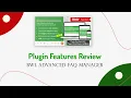 BWL Advanced FAQ Manager Plugin Review WordPress Plugin