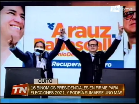 16 binomios presidenciales en firme para elecciones 2021, y podría sumarse uno más