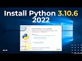 How to Install Python 3 10 6 on Windows Download and install python