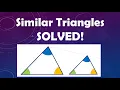 Similar Triangles Made Easy Math Trick for Finding Missing Sides Angles