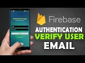 Verify user Email Address Firebase Email Authentication Tutorials Android Studio Part
