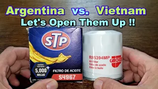 STP Oil Filter S4967 vs Carquest Oil Filter R85394MP Oil Filter Comparison Toyota