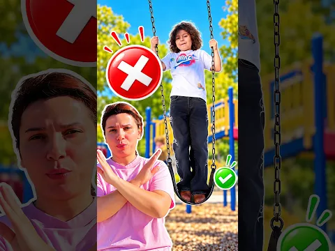 Neva Learns Playground Safety! ✅❌ Yes or No?
