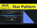 Java Program - Print Right Triangle Star Pattern in Java