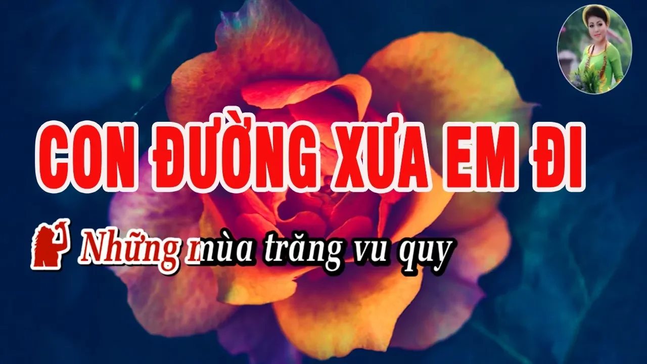 Con Đường Xưa Em Đi Vàng Lên Mái Tóc Thề - Nhạc Vàng Trữ Tình Có Lời Bài Hát Lyric