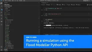Running a simulation using the Flood Modeller Python API