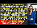 Fired Before My 4M Bonus The Legal Clause That Backfired