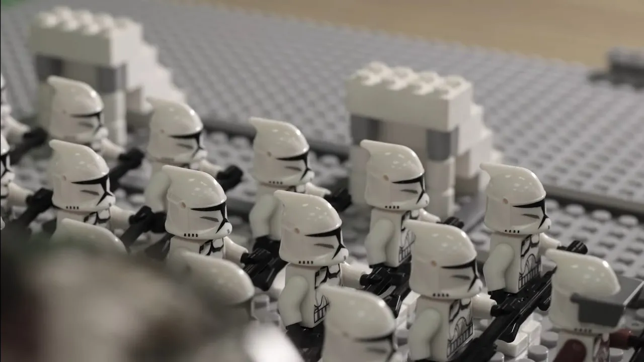 Giant LEGO Battle of Crait by Solid Brix Studios! Custom Star Wars. 