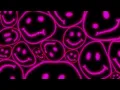 Pink Warped LED Smiley Face Background 1 Hour Looped