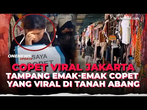 Viral! Emak-Emak Copet Digiring Keliling Pakai Tulisan “Saya Copet” di Tanah Abang