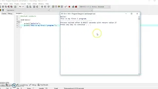 How to write C Program with Dev C