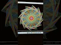 Beautiful Circle Star Flower using Turtle Graphics in PythonDesign