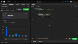 Leetcode 75 - Reverse Words in a String