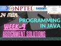 NPTEL Programming In JAVA WEEK-9 Assignment Solutions