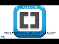BELAJAR CODING JAVA SCRIPT OPERATOR PADA BRACKETS JULIANTARI