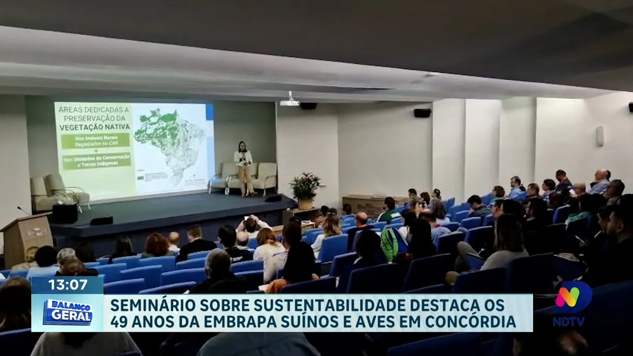 Seminário técnico sobre sustentabilidade destaca 49 anos da Embrapa Suínos e Aves em Concórdia