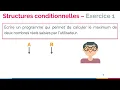 Python Structures conditionnelles if elif else