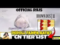 Gacha Reroll Tanpa Batas CN Tier List - Brown Dust 2 Global Rilis