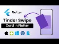 Tinder Style Card Swipe Flutter Tutorial Flutter Animation