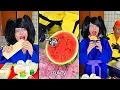 Ice cream challenge! Giant chocolate cake vs watermelon mukbang