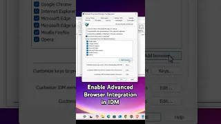How To Enable Advanced Browser Integration In Internet Download Manager IDM 